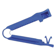 CLAMP OMBILICAL DE BARRE (blanc & bleu)