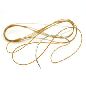 FIL CATGUT CHROMIC N° 2/0 75 cm AIG 38mm ½