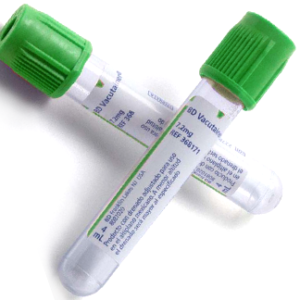 TUBE DE PRÉLÈVEMENT HEPARIN SODIUM VERT