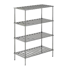 TABLE EN ACIER INOXYDABLE AVEC QUATRE COUCHES (SKH078)