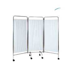 Paravent pliable pour hôpital, 1,8 mx 1,5 m  Bleu clair 3 volets