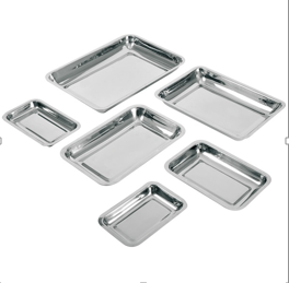 PLATEAU INOX 35 x 25 x 4 cm.
