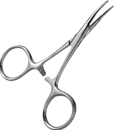 EN 3141-10:Pince de Hartmann Mosquito,   (courbe)10cm