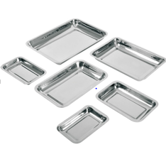 EN 8978-03:Plateau en Inox,  (sans couverture)   230 x 150 x 30mm