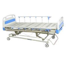 Lit d'hôpital avec roues avec releve buste