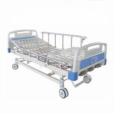 Lit d'hôpital manuel à trois manivelles